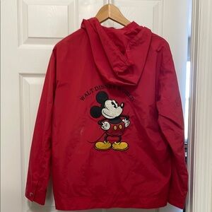 Disney Red Mickey Mouse Raincoat